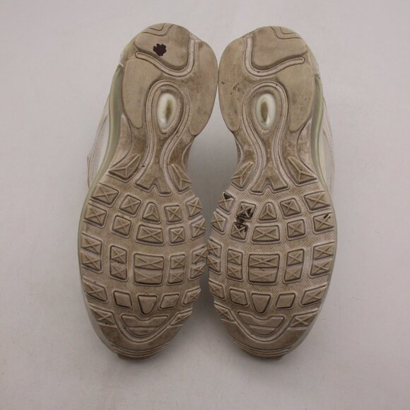 Nike Air Max 97 Youth 6 Women 7.5 Triple White Metallic Silver Shoes 921522-104 - Picture 7 of 9